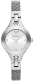 Emporio Armani Quartz Silver Dial Silver Steel Strap Watch For Women - AR7361 Authentic Buy Shop Now