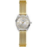 Guess Whisper Silver Dial Gold Mesh Bracelet Watch for Women - W1084L2 Authentic Buy Shop Now