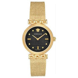 Versace Meander Black Dial Gold Mesh Bracelet Watch for Women - VELW00720 Authentic Buy Shop Now