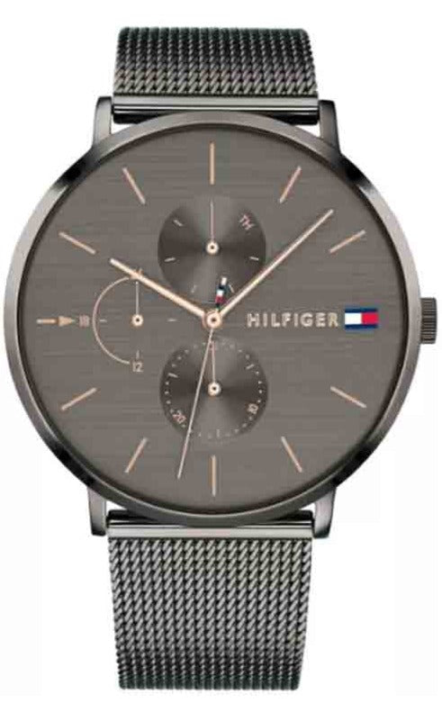 Tommy Hilfiger Jenna Multifunction Grey Dial Grey Mesh Bracelet Watch For Women - 1781945 Authentic Buy Shop Now