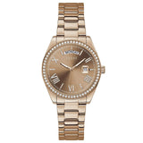 Guess Luna Diamonds Rose Gold Dial Rose Gold Steel Strap Watch for Women - GW0307L3 Authentic Buy Shop Now