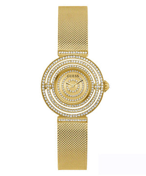Guess Dream Quartz Gold Dial Gold Mesh Strap Watch For Women - GW0550L2 Authentic Buy Shop Now
