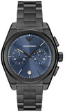Emporio Armani Analog Chronograph Blue Dial Silver Steel Strap Watch For Men - AR11561 Authentic Buy Shop Now