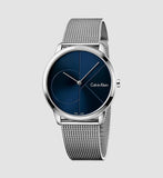 Calvin Klein Minimal Blue Dial Silver Mesh Bracelet Watch for Men - K3M2112N Authentic Buy Shop Now