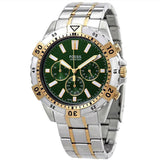 Fossil Garrett Chronograph Green Dial Two Tone Steel Strap Watch for Men - FS5622 Authentic Buy Shop Now