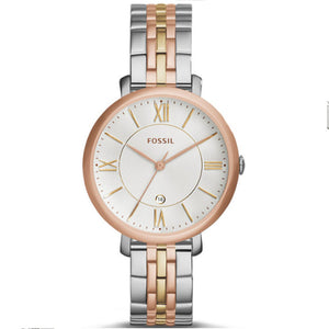 Fossil Jacqueline White Dial Two Tone Steel Strap Watch for Women - ES3844 Authentic Buy Shop Now