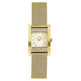 Guess Nouveau Diamonds Gold Dial Gold Mesh Bracelet Watch for Women - W0127L2 Authentic Buy Shop Now