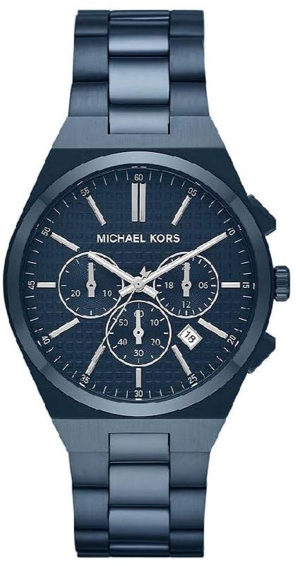 Michael Kors Lennox Chronograph Blue Dial Blue Steel Strap Watch For Women - MK9147 Authentic Buy Shop Now
