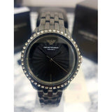 Emporio Armani Crystal Ceramica Black Dial Black Steel Strap Watch For Women - AR1478 Authentic Buy Shop Now