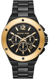 Michael Kors Lennox Chronograph Black Dial Black Steel Strap Watch For Men - MK8941 Authentic Buy Shop Now