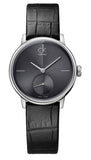 Calvin Klein Accent Black Dial Black Leather Strap Watch for Women - K2Y231C3 Authentic Buy Shop Now