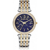 Michael Kors Darci Quartz Blue Dial Two Tone Steel Strap Watch For Women - MK3401 Authentic Buy Shop Now