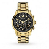 Guess Horizon Chronograph Black Dial Gold Steel Strap Watch For Men - W0379G4 Authentic Buy Shop Now