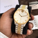 Gucci G Timeless Automatic White Dial Two Tone Steel Strap Watch for Men - YA126356 Authentic Buy Shop Now