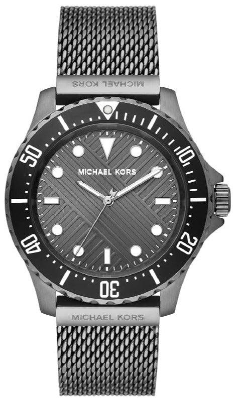 Michael Kors Everest Quartz Grey Dial Grey Mesh Bracelet Watch For Men - MK9093 Authentic Buy Shop Now