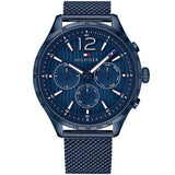 Tommy Hilfiger Gavin Chronograph Blue Dial Blue Mesh Bracelet Watch for Men - 1791471 Authentic Buy Shop Now