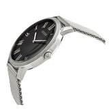 Guess Analog Black Dial Silver Mesh Bracelet Watch for Men - W1263G1 Authentic Buy Shop Now
