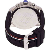 Tommy Hilfiger Decker Quartz Black Dial Black Rubber Strap Watch for Men - 1791473 Authentic Buy Shop Now