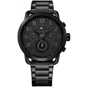 Tommy Hilfiger Briggs Black Dial Black Steel Strap Watch for Men - 1791423 Authentic Buy Shop Now
