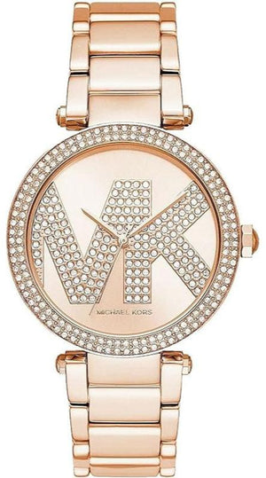 Michael Kors Parker Quartz Rose Gold Dial Rose Gold Steel Strap Watch For Women - MK6660 Authentic Buy Shop Now