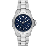 Michael Kors Everest Three-Hand Blue Dial Silver Steel Strap Watch For Men - MK9079 Authentic Buy Shop Now