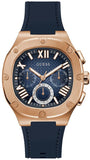 Guess Headline Multifunction Quartz Blue Dial Blue Silicone Strap Watch For Men - GW0571G2 Authentic Buy Shop Now
