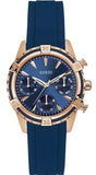 Guess Analog Quartz Blue Dial Blue Rubber Strap Watch For Women - W0562L3 Authentic Buy Shop Now