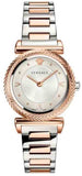 Versace V-Motif Silver Dial Two Tone Steel Strap Watch for Women - VERE00718 Authentic Buy Shop Now