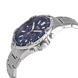Fossil Garrett Chronograph Blue Dial Silver Steel Strap Watch for Men - FS5623 Authentic Buy Shop Now