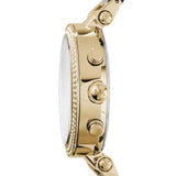 Michael Kors Parker Chronograph Green Dial Gold Steel Strap Watch for Women - MK6263 Authentic Buy Shop Now