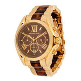 Michael Kors Bradshaw Chronograph Burgundy Dial Two Tone Steel Strap For Women - MK6269 Authentic Buy Shop Now