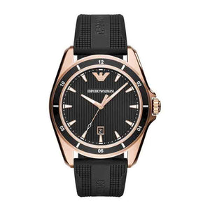 Emporio Armani Sport Quartz Black Dial Black Rubber Strap Watch For Men - AR11101 Authentic Buy Shop Now