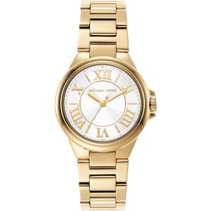 Michael Kors Camille Quartz White Dial Gold Steel Strap Watch For Women - MK7255 Authentic Buy Shop Now