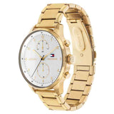 Tommy Hilfiger Chase Quartz White Dial Gold Steel Strap Watch for Men - 1791576 Authentic Buy Shop Now