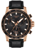 Tissot Supersport Chrono Black Dial Black Leather Strap Watch for Men - T125.617.36.051.00 Authentic Buy Shop Now