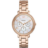 Fossil Jacqueline Multi Function Mother of Pearl Dial Rose Gold Steel Strap Watch for Women - ES3757 Authentic Buy Shop Now
