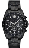 Emporio Armani Sportivo Quartz Black Dial Black Steel Strap Watch For Men - AR11027 Authentic Buy Shop Now