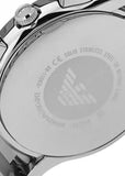 Emporio Armani Valente Chronograph Quartz Black Dial Silver Steel Strap Watch For Men - AR11083 Authentic Buy Shop Now
