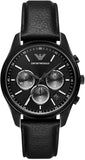 Emporio Armani Antonio Chronograph Black Dial Black Leather Strap Watch for Men - AR11583 Authentic Buy Shop Now
