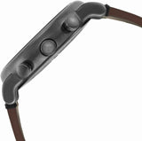 Emporio Armani Classic Chronograph Black Dial Brown Leather Strap Watch For Men - AR1919 Authentic Buy Shop Now