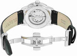Bulova BVA Classic Automatic Silver Dial Black Leather Strap Watch for Men - 96A135 Authentic Buy Shop Now