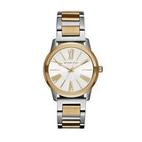 Michael Kors Hartman Quartz White Dial Two Tone Steel Strap Watch For Women - MK3521 Authentic Buy Shop Now