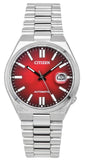 Citizen Tsuyosa Automatic Red Dial Silver Steel Strap Watch For Men - NJ0150-56W Authentic Buy Shop Now
