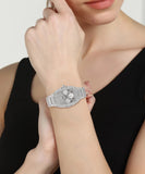 Guess Raven Diamonds Silver Dial Silver Steel Strap Watch for Women - GW0104L1 Authentic Buy Shop Now