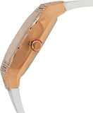 Guess Raven Diamonds Rose Gold Dial White Silicone Strap Watch for Women - GW0105L3 Authentic Buy Shop Now