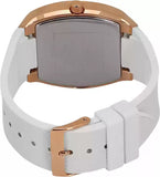 Guess Raven Diamonds Rose Gold Dial White Silicone Strap Watch for Women - GW0105L3 Authentic Buy Shop Now