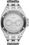 Guess Analog Quartz Silver Dial Silver Steel Strap Watch For Men - U0377G1 Authentic Buy Shop Now