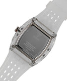 Guess Phoenix Polycarbonate Clear Multi-function Black Dial Clear Rubber Strap Watch for Men - GW0499G3 Authentic Buy Shop Now