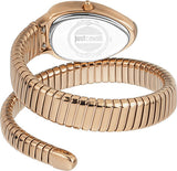 Just Cavalli Serpente Metallica Green Dial Rose Gold Steel Strap Watch for Women - JC1L208M0055 Authentic Buy Shop Now