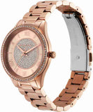 Michael Kors Lauryn Three-Hand Crystals Rose Gold Dial Rose Gold Steel Strap Watch for Women - MK4736 Authentic Buy Shop Now